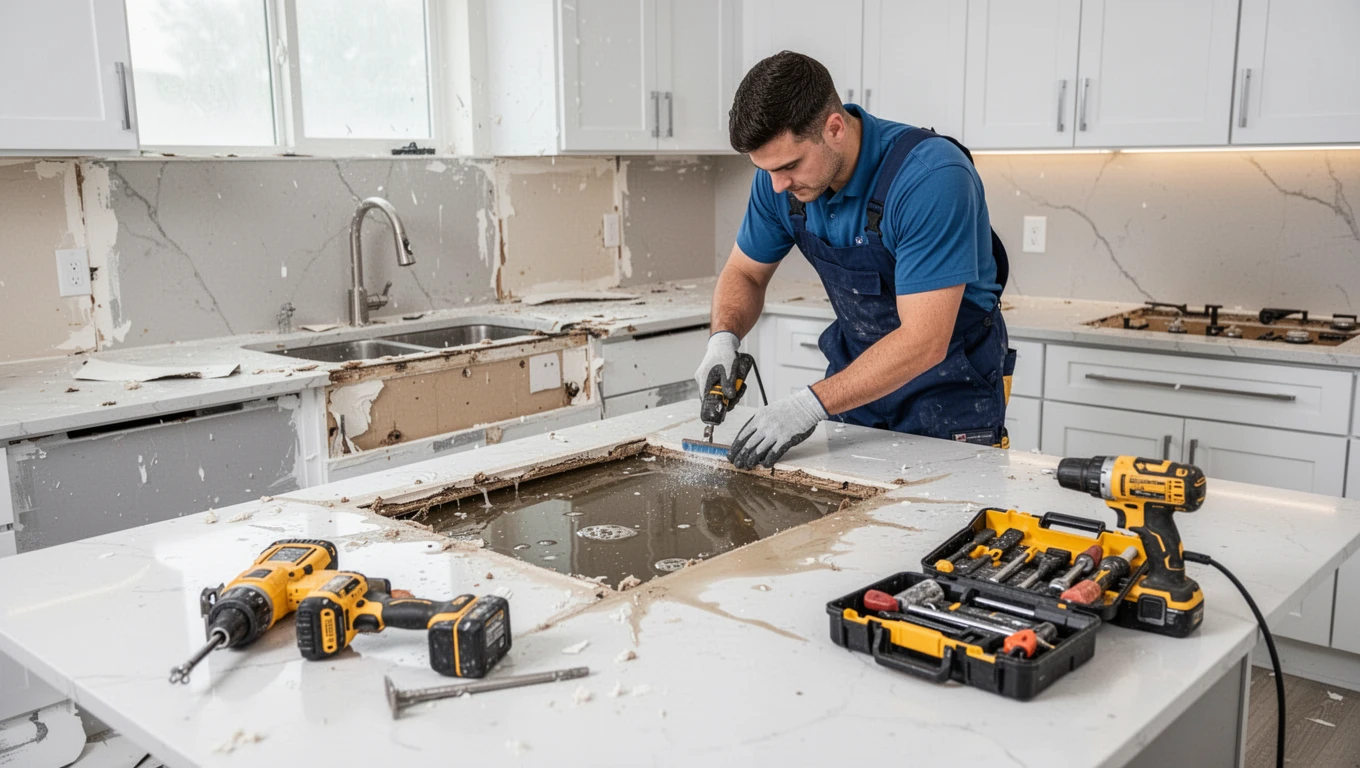 Kitchen Water Damage Repair
